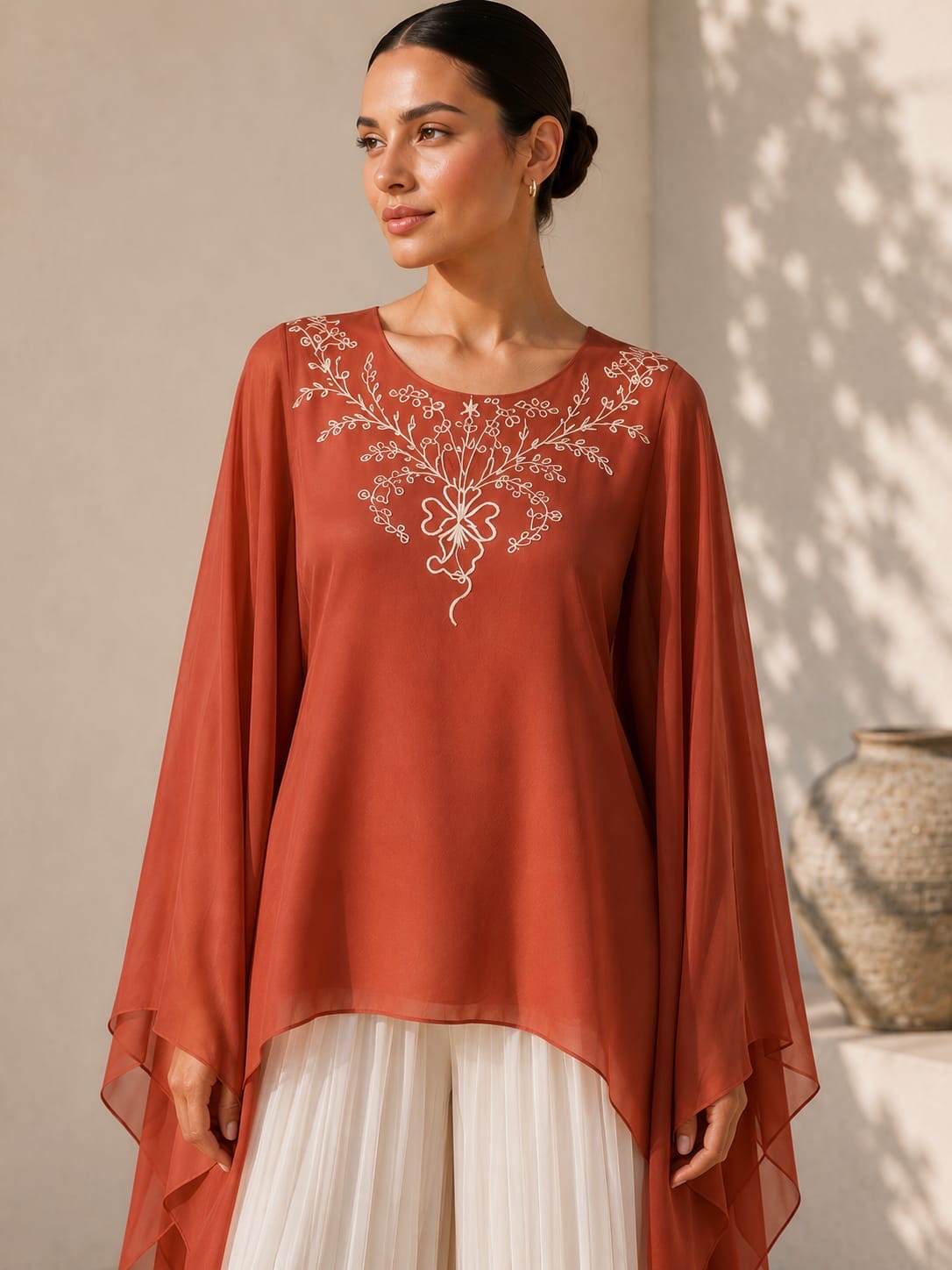 Terracotta Bloom Top