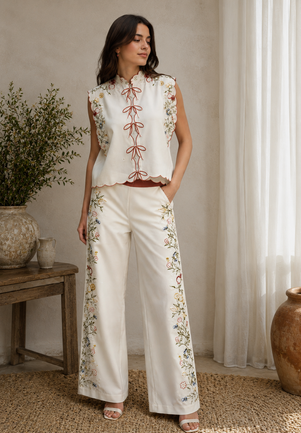 Ivory Bloom Co-Ord Set