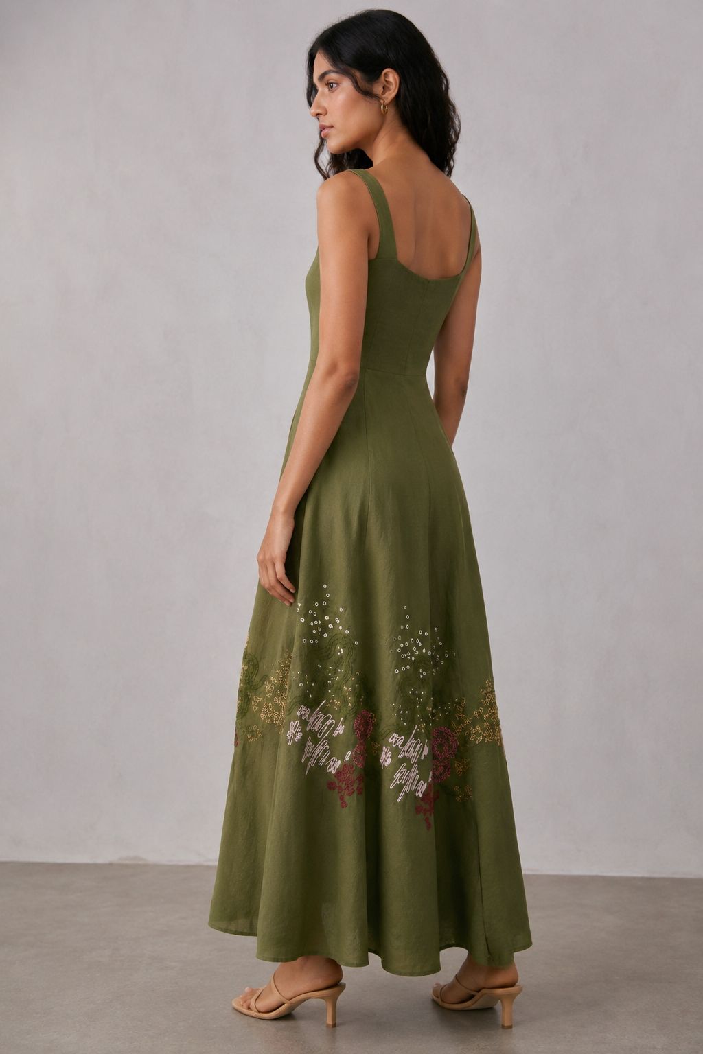 Meadow embroidered dress