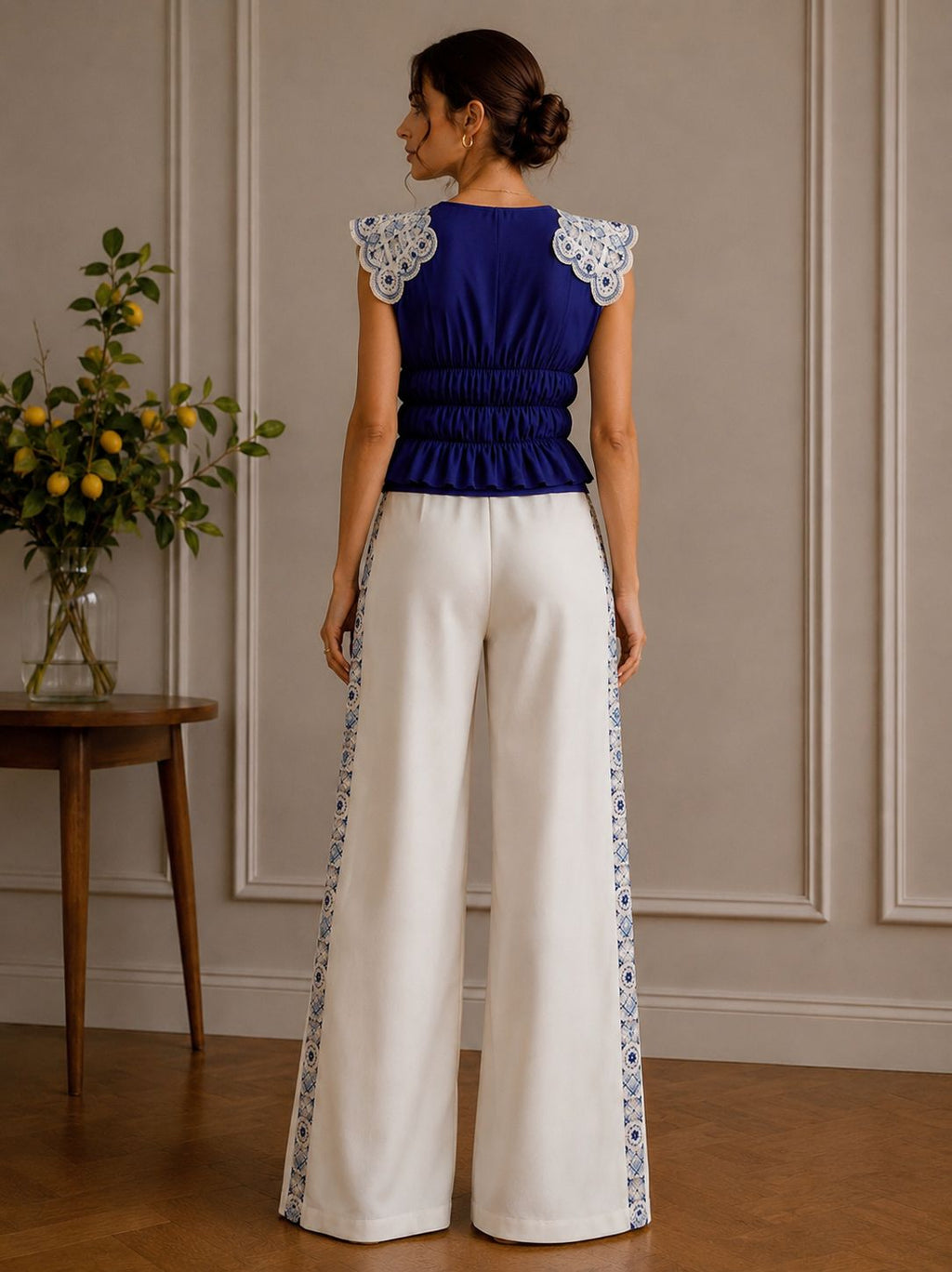 Cobalt Lace Co-Ord Set